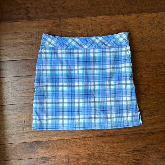Izod Pants - Golf Skort IZOD Skirt Blue Green White Plaid Size 2